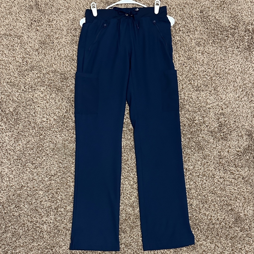 Med Couture Women's Insight Navy Straight Leg Pants
